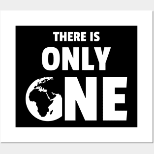 There is Only One Planet (white version) Posters and Art